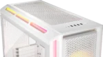 Corsair CORSAIR iCUE LINK 5000T LX RGB Mid-Tower PC Case, 4x 2.5" Drive Bays, 2x 3.5" Drive Bays Fan layout: Front 3x 120mm, 2x 140mm; Top 3x 120mm ,2x 140mm, Side 3x 120mm, Rear 1x 120mm. iCUE LINK Hub included – 3x LX120 RGB Fans – Aurora RGB Light Strips 4x USB 3.0, 1x USB 3.1 Type-C Colour: White Mini-ITX, Micro-ATX, ATX, E-ATX