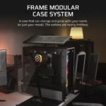 Corsair FRAME 4000D RS E-ATX | ATX | MATX | ITX ARGB Mid Tower Gaming Chassis - Black - Image 7