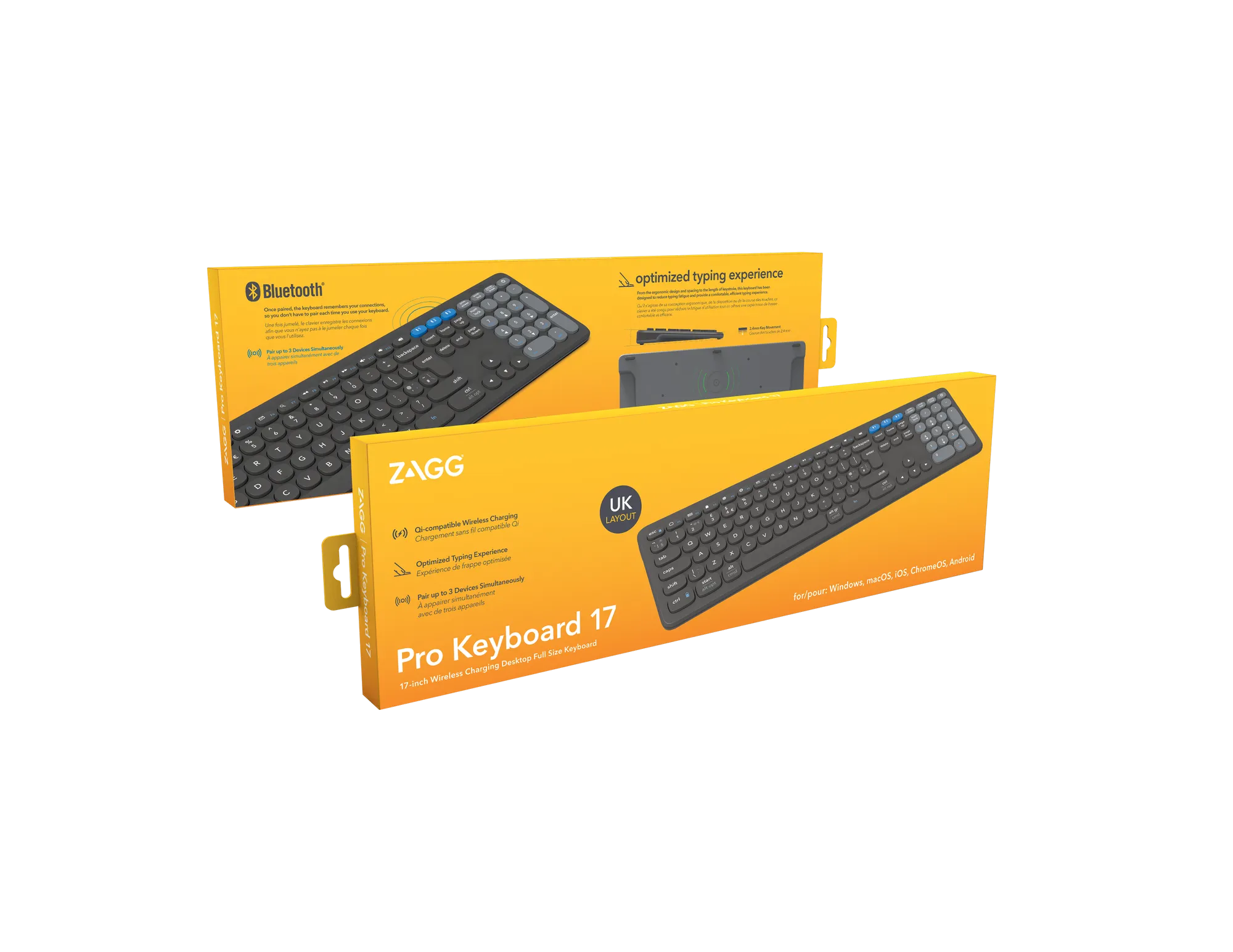 0f04be11ee9d62c0da503dc95a54ae69 ZAGG Pro Keyboard 17'' Full Size-Charcoal-UK - Image 1