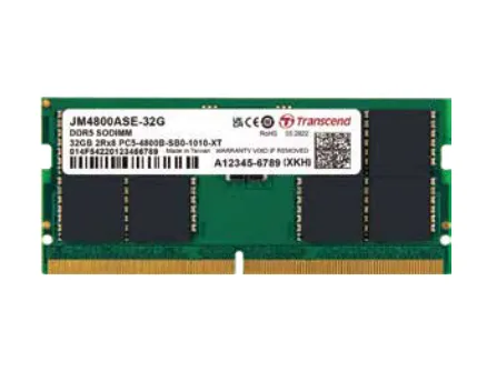 100205262_4706592671 TRANSCEND JET MEMORY 32 GB DDR5-4800 SO-DIMM 2RX8 CL40 - Image 1