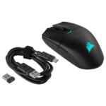 Corsair KATAR ELITE Wireless Ultra-Light Gaming Mouse; 26000 DPI; Black. - Image 24