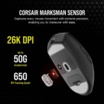 Corsair KATAR ELITE Wireless Ultra-Light Gaming Mouse; 26000 DPI; Black. - Image 11