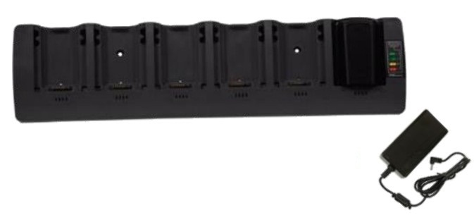 6 SLOT SPARE BATTERY CHARGER; MUST ORDER REGIONAL AC LINE CHORD SEPARATELY 6 SLOT SPARE BATTERY CHARGER; MUST ORDER REGIONAL AC LINE CHORD SEPARATELY - Image 1