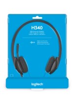 Logitech H340 Black Computer Stereo USB Headset - Image 4