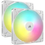 Corsair RS140 ARGB 140mm PWM Fans Dual Pack – White - Image 7