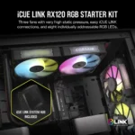 Corsair RX120 120mm iCUE LINK ARGB Case Fan Triple Pack Black - Image 16