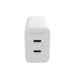 mophie-Wall Adapter-USB-C-PD-DUAL-45W-GAN-White-EU(2xUSBC)