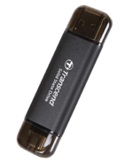 TRANSCEND 512 GB ESD310C USB3.2 TYPE A & C (USB 10Gbps) OTG COMPACT PORTABLE SSD - Read 1050MB/s Write 950 MB/s - Black - Image 4