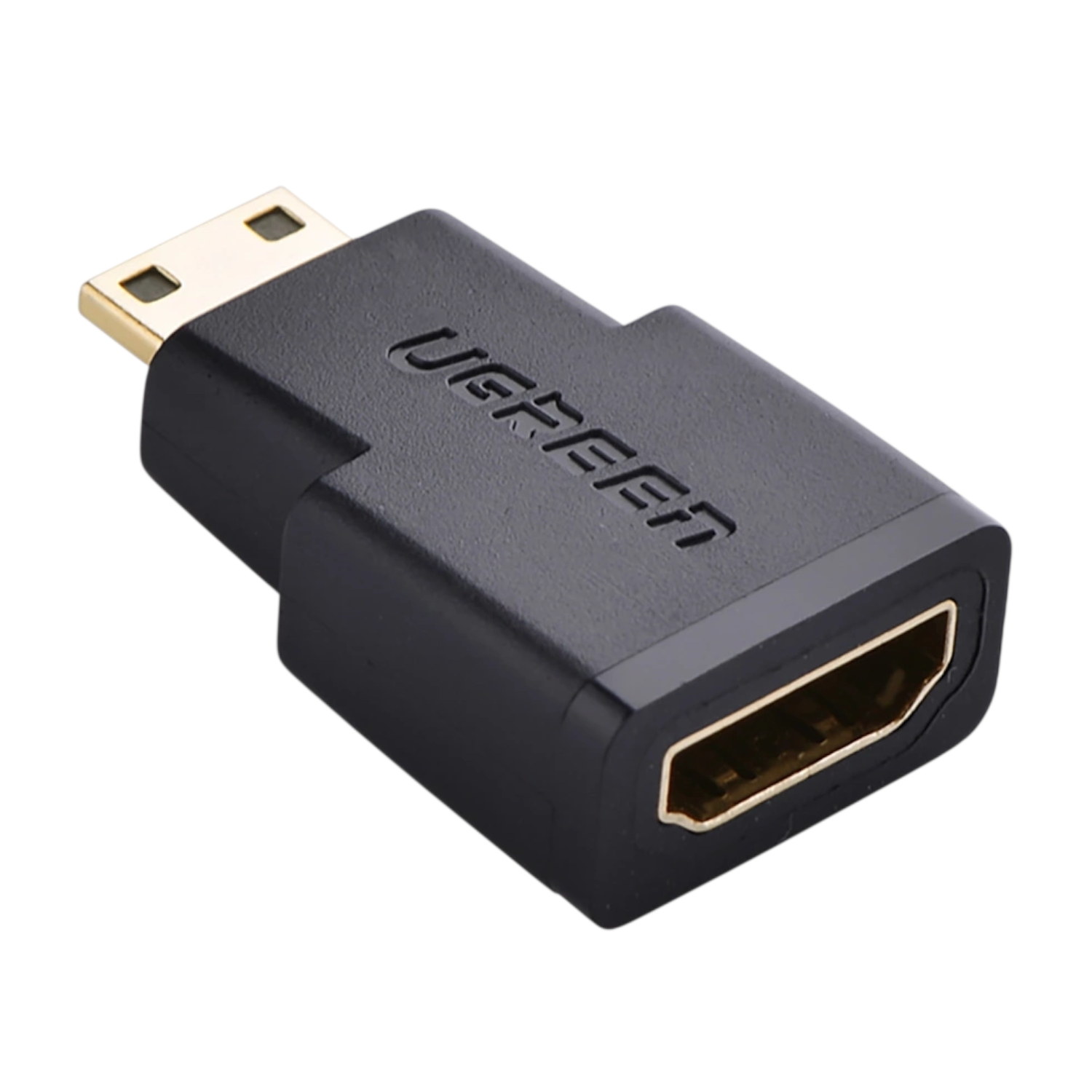 20101-20101_UGreen-20101-20101-Mini-HDMI-to-HDMI-Adapter-Black_wr_01 UGREEN Mini HDMI M to HDMI F Adapter Black - Image 1