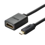UGREEN Micro HDMI Male to HDMI Female Adapter Cable 22cm(Black)