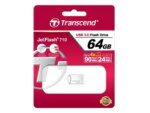 TRANSCEND 64GB JETFLASH 710 USB 3.0 - SILVER - Image 2