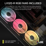 Corsair AIR 5400 LX-R E-ATX | ATX | MATX | ITX Triple Chamber Mid Tower iCUE Link ARGB Gaming Chassis - Black - Image 3