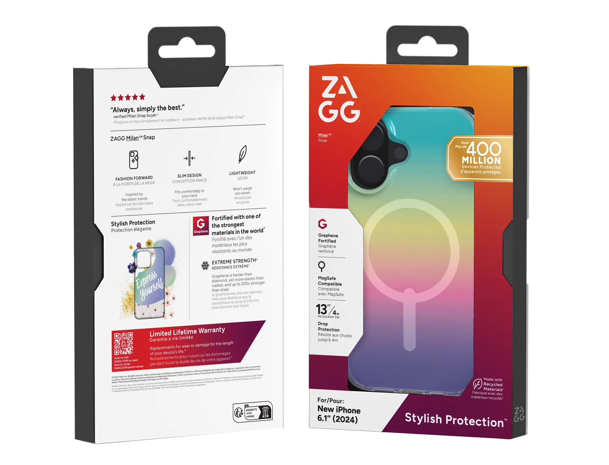 ZAGG Cases Milan Snap Apple iP16 Iridescent