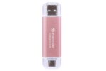 TRANSCEND 512 GB ESD310P USB3.2 TYPE A & C (USB 10Gbps) OTG COMPACT PORTABLE SSD - Read 1050MB/s Write 950 MB/s - PINK - Image 4