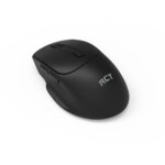 RCT Dual-Mode Silent Wireless Mouse | 2.4GHz + Bluetooth 5.2/3.0 | 800-1600 DPI | 6-Button | USB Nano Receiver | Black