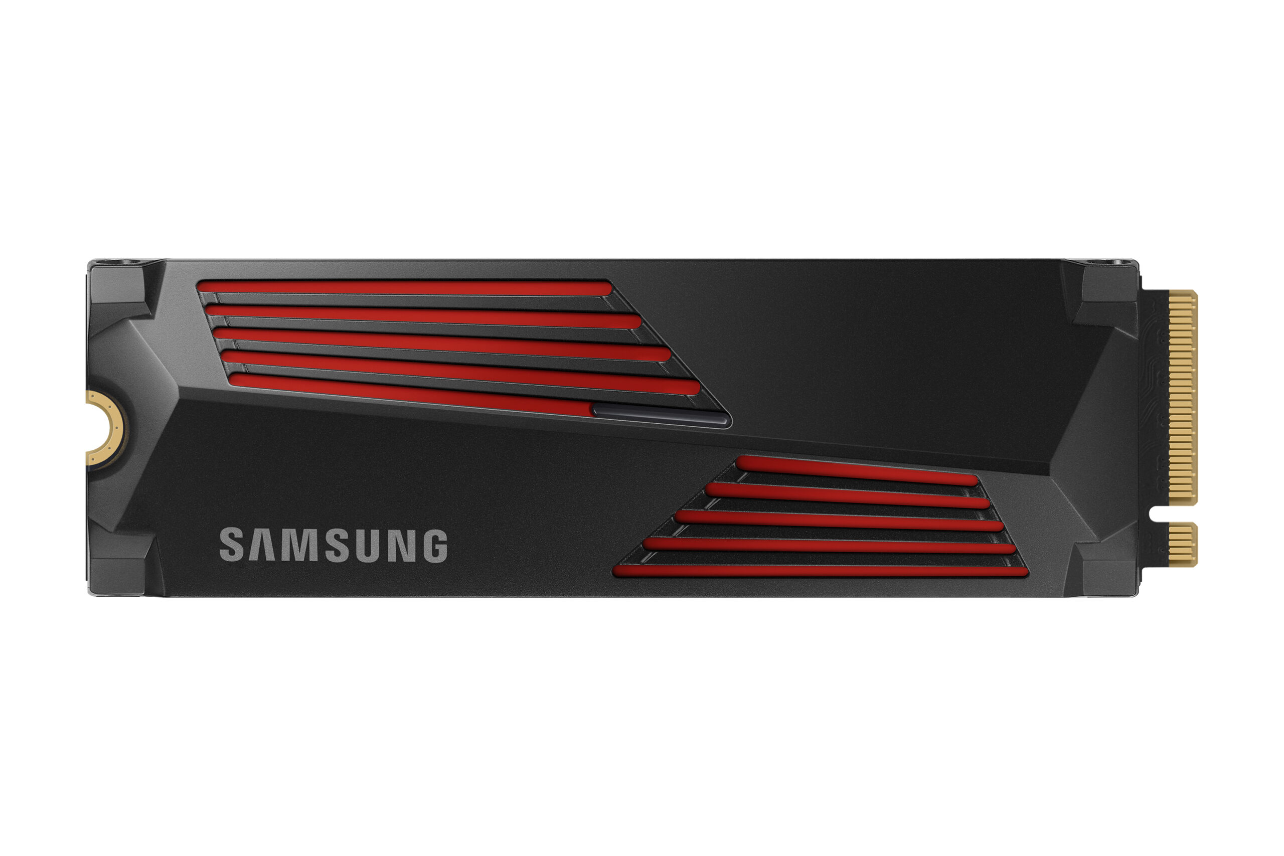 SAMSUNG MZ-V9P4T0CW 990 PRO 4 TB NVMe SSD W/Heatsink – Read Speed up to 7450 MB/s, Write Speed to up 6900 MB/s, Random Read up to 1400000 IOPS, Random Write up to 1550000 IOPS;PCIe 4.0 x4, NVMe 2.0; V-Nand 3bit MLC; In-house controller; 2GB Low Power DDR4, 2400TBW SAMSUNG MZ-V9P4T0CW 990 PRO 4 TB NVMe SSD W/Heatsink - Read Speed up to 7450 MB/s, Write Speed to up 6900 MB/s, Random Read up to 1400000 IOPS, Random Write up to 1550000 IOPS;PCIe 4.0 x4, NVMe 2.0; V-Nand 3bit MLC; In-house controller; 2GB Low Power DDR4, 2400TBW - Image 1
