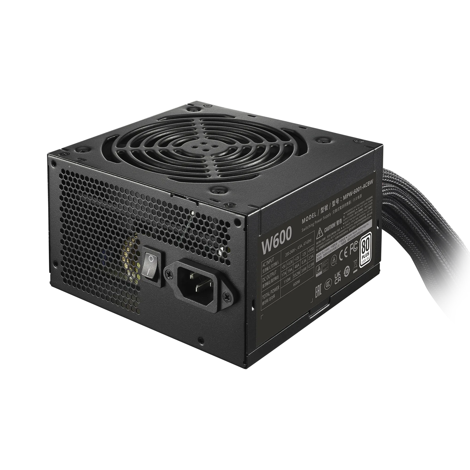 2e5edd0c7bd6b10f93205fa25aa4d7a0 Cooler Master Elite NEX W600 230V A/EU BK Cable & mesh - Image 1