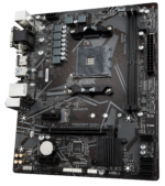 GIGABYTE A520M S2H - AMD A520 Chipset: Socket AM4, Supports 3rd Gen AMD Ryzen™ Processors Memory : 2x Dual Channel DDR4 DIMM Slots (64GB Max / 5000MHz Supported Expansion Slots : 1x PCI-Express 3.0 (x16 Speed), 2x PCI-Express 3.0 (x1 Speed) Storage and USB : 4x SATA 3 (6 Gb/s), 1x M.2 Socket 3 Connector, 6 x USB 3.2 Gen 1 (4x Back, 2x Cable), 4x USB 2.0 (2x Back, 2xCable) Misc. : 7.1 Channel High Definition Audio, 1x Realtek GBE Lan (10/100/1000) Rear IO Panel Display Ports Available: 1x DP, 1x DVI-D, 1x HDMI - Image 7