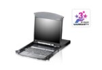 8-port 17'' Dual Rail LCD IP Cat5 KVM - D.Rail LCD KVM IP SW. W/(USKB/SPKB)/W/(US/EU) CORD - Image 2