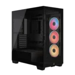 Corsair 3500X LX-R E-ATX | ATX | MATX | ITX iCUE RGB-Link Mid Tower Gaming Chassis - Black - Image 5