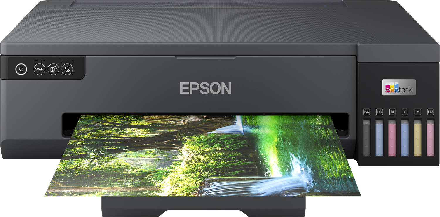 Epson EcoTank L18050 A3+Single Function with Wi-Fi and Ethernet printer; 32ppm Mono 32ppm Colour A3+ Print WiFi/WiFiDirect CD/DVD Print Borderless Print Photo Rear Paper Feeder Flatbed Scanner ESC/P-R, 8 kg, Included inks can print up to 1,500 high quality 10x15cm photos; Print up to 12 photos per minute; Enjoy hassle and mess-free refills with enhanced ink bottles. Warranty 12 Month Carry-in, 50 000 pages Epson EcoTank L18050 A3+Single Function with Wi-Fi and Ethernet printer; 32ppm Mono 32ppm Colour A3+ Print WiFi/WiFiDirect CD/DVD Print Borderless Print Photo Rear Paper Feeder Flatbed Scanner ESC/P-R, 8 kg, Included inks can print up to 1,500 high quality 10x15cm photos; Print up to 12 photos per minute; Enjoy hassle and mess-free refills with enhanced ink bottles. Warranty 12 Month Carry-in, 50 000 pages - Image 1
