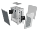 Corsair 3000D AIRFLOW Mid-Tower PC Case 2x 2.5" Drive Bays, 2x 3.5" Drive Bays Fan layout: Front 3x 120mm/2x 140mm, Top 3x 120mm/2x 140mm, Rear 1x 120mm - 2x AF120 Elite fans included 2x USB 3.0 Colour: White Mini-ITX, Micro-ATX, ATX - Image 20