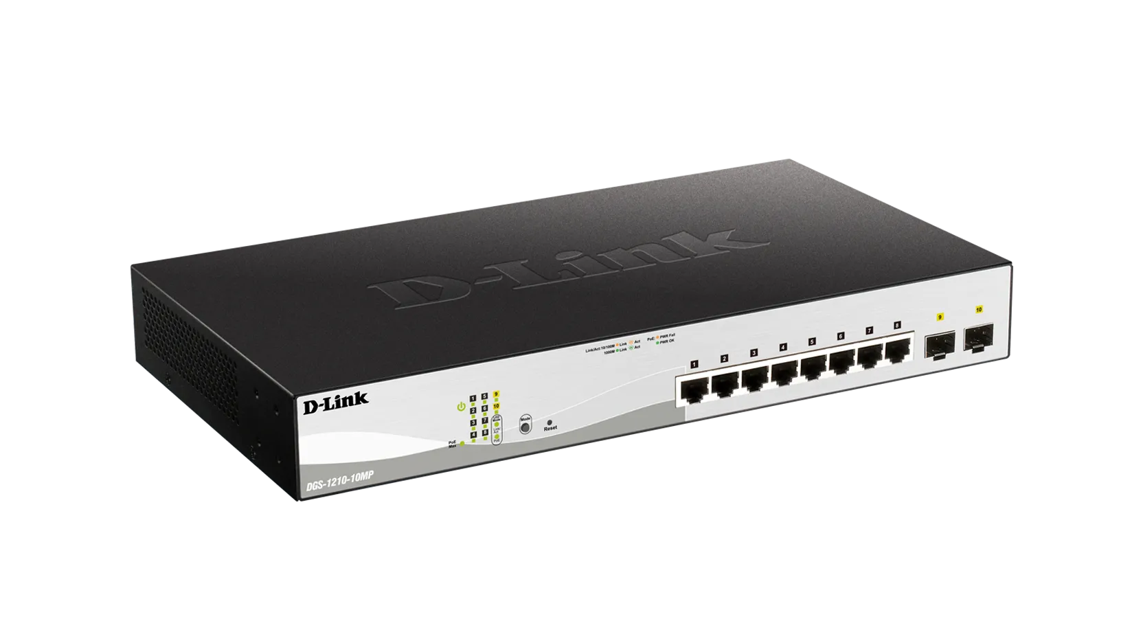 38191122_9861422529 D-LINK 8-ports 10/100/1000Base-T PoE Smart Switch plus 2 SFP ports - 130W PoE budget - Image 1