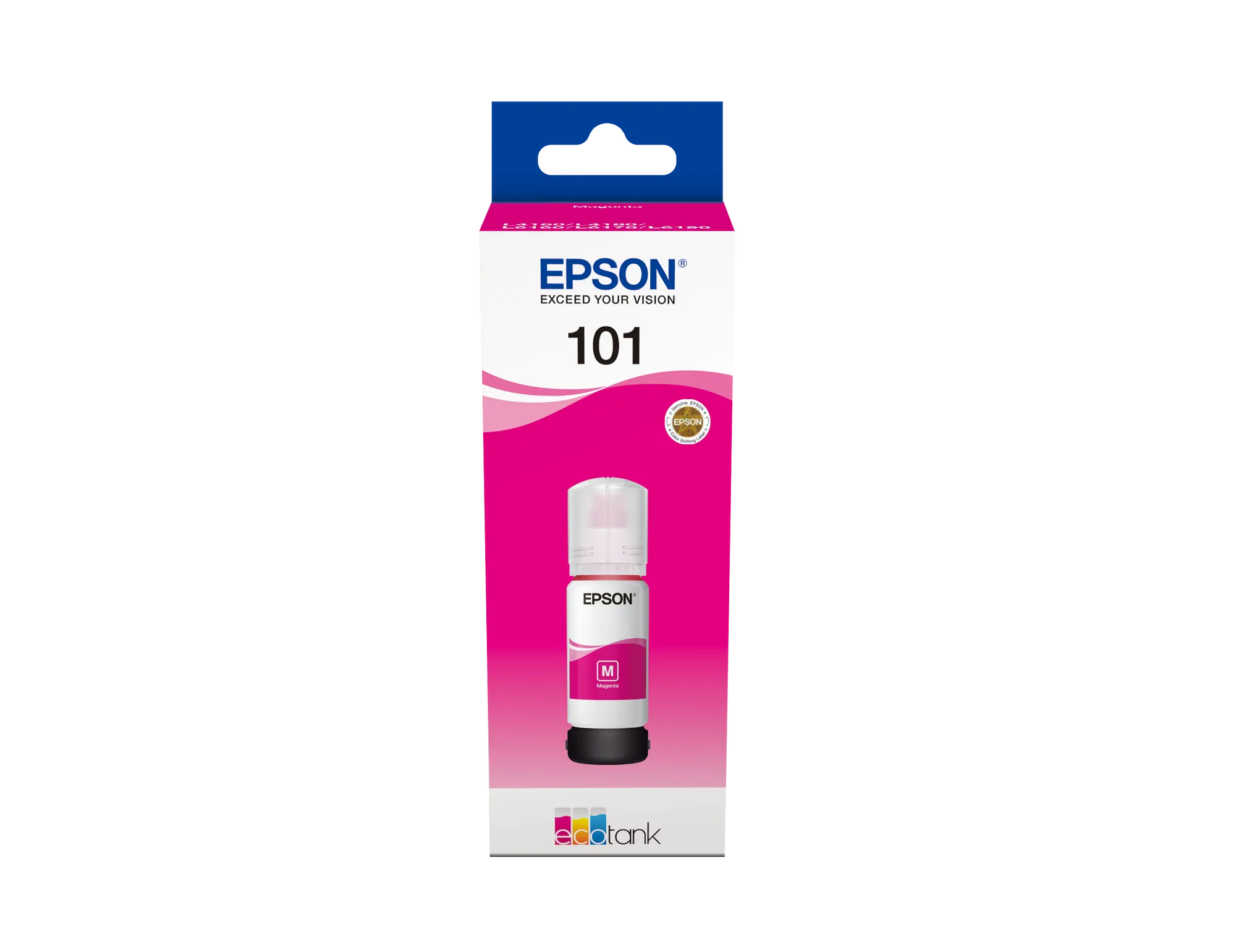 Epson 101 Ecotank Magenta ink bottle (70ml). 6000 pages @ 5% coverage.