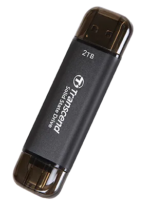 TRANSCEND 2 TB ESD310C USB3.2 TYPE A & C (USB 10Gbps) OTG COMPACT PORTABLE SSD - Read 1050MB/s Write 950 MB/s - Black - Image 3