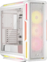 Corsair CORSAIR iCUE LINK 5000T LX RGB Mid-Tower PC Case, 4x 2.5" Drive Bays, 2x 3.5" Drive Bays Fan layout: Front 3x 120mm, 2x 140mm; Top 3x 120mm ,2x 140mm, Side 3x 120mm, Rear 1x 120mm. iCUE LINK Hub included – 3x LX120 RGB Fans – Aurora RGB Light Strips 4x USB 3.0, 1x USB 3.1 Type-C Colour: White Mini-ITX, Micro-ATX, ATX, E-ATX - Image 3