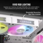 Corsair RX120 120mm iCUE LINK ARGB Case Fan Single Pack White - Image 9