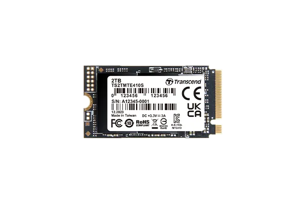 3f755f0b936c888a97569774f2e19713 Transcend 2TB MTE410S PCI-E GEN 4x4 M.2 2242 SSD 3D NAND - 5000 MB/s Read 4300 MB/s Write - 1200 TBW - Image 1