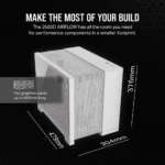 Corsair 2500D AIRFLOW Micro ATX Dual Chamber PC Case 2x 2.5" Drive Bays, 2x 3.5" Drive Bays Fan layout: Front 2x 120mm, 2x 140mm, Top 3x 120mm/2x 140mm, Side 2x 120mm, Rear 1x 120mm, Bottom 3x 120mm; 2x 140mm 2x USB 3.2 Gen1 Type-A, 1x USB 3.2 Gen2 Type-C Colour: White Mini-ITX, Micro-ATX - Image 21