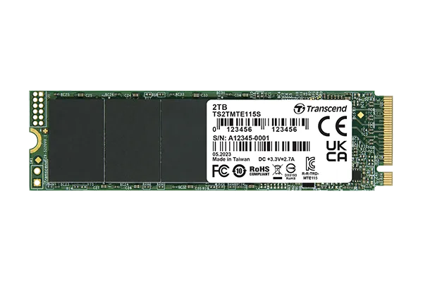 499f80bf2e763c1fb1ca9a6ba3c43ddd TRANSCEND 2TB MTE115S PCI-E GEN 3x4 M.2 2280 SSD 3D NAND - 3200 MB/s Read 1900 MB/s Write - 800 TBW - Image 1