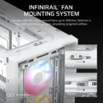 Corsair FRAME 4000D RS E-ATX | ATX | MATX | ITX ARGB Mid Tower Gaming Chassis - White - Image 8