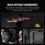 Corsair 3500X Tempered Glass Mid-Tower PC Case 2x 2.5" Drive Bays, 2x 3.5" Drive Bays Fan layout: Top 3x 120mm/2x 140mm, Rear 1x 120mm/140mm, Side 3x 120mm, 2x 140mm, Bottom 3x 120mm; 1x 140mm 2x USB 3.2 Gen1 Type-A, 1x USB 3.2 Gen2 Type-C Colour: Black Mini-ITX, Micro-ATX, ATX, EATX - Image 4