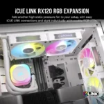 Corsair RX120 120mm iCUE LINK ARGB Case Fan Single Pack White - Image 10