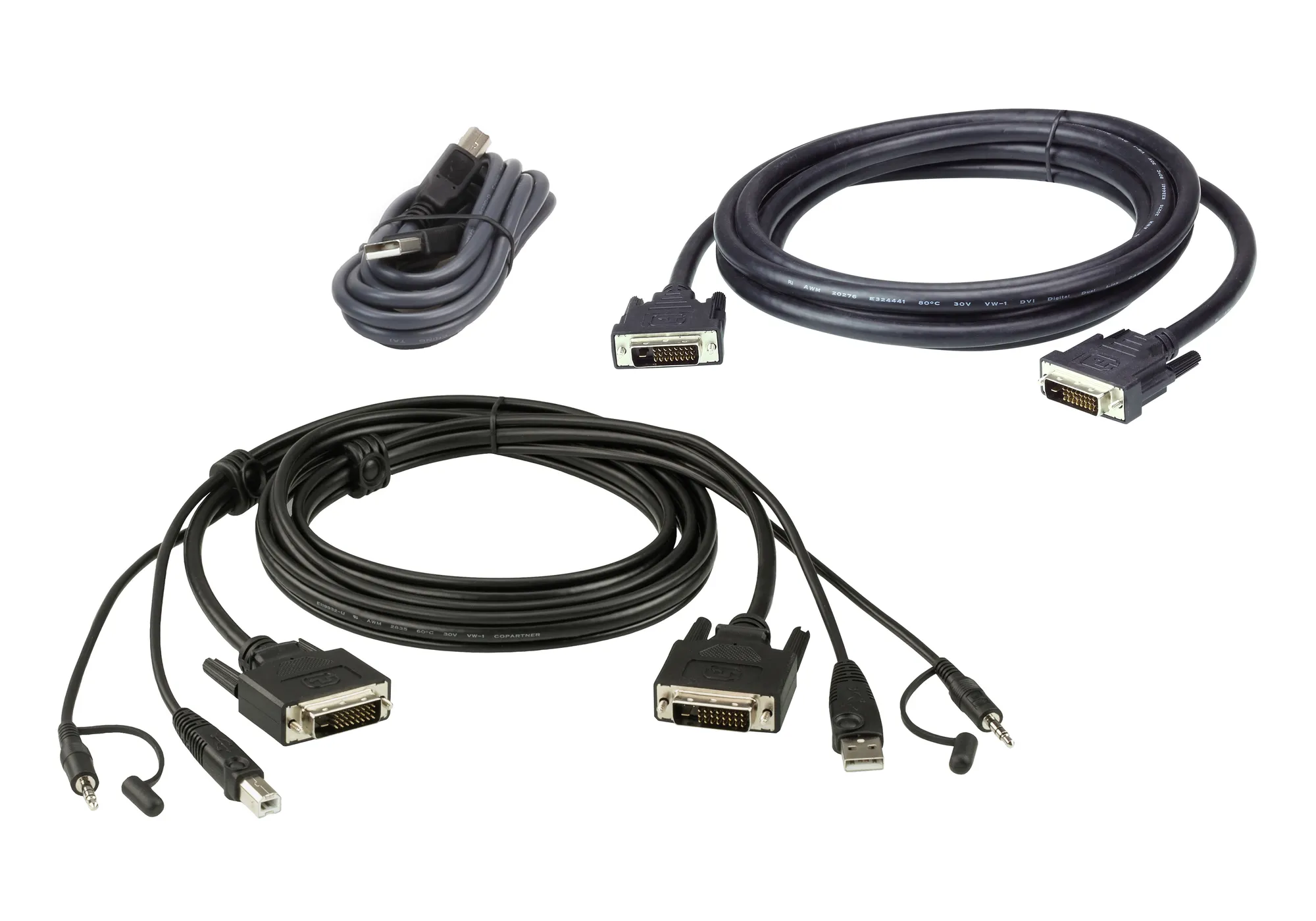 59150316_6496332515 ATEN 1.8M USB DVI-D Dual Link Dual Display Secure KVM Cable Kit - Image 1