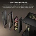 AIR 5400 RS-R ARGB Triple Chamber Mid-Tower PC Case 2x 2.5" , 1x 3.5" Drive Bays Fan layout: Front: 3x120mm, Rear 1x 120mm, Bottom: 3x 120mm (Incl), Top 3x120mm (1x) USB 3.2 Gen 2x2 Type-C, (2x) USB 3.2 Gen 1 Type-C, (1x) Audio in/out Mini-ITX, Micro-ATX, ATX, E-ATX Colour: Black - Image 8