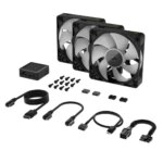 Corsair RX120 120mm iCUE LINK ARGB Case Fan Triple Pack Black - Image 5