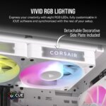 Corsair RX120 120mm iCUE LINK ARGB Case Fan Single Pack White - Image 16