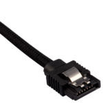 Corsair Premium Sleeved SATA Data Cable Set with Straight Connectors; Black; 60cm - Image 3