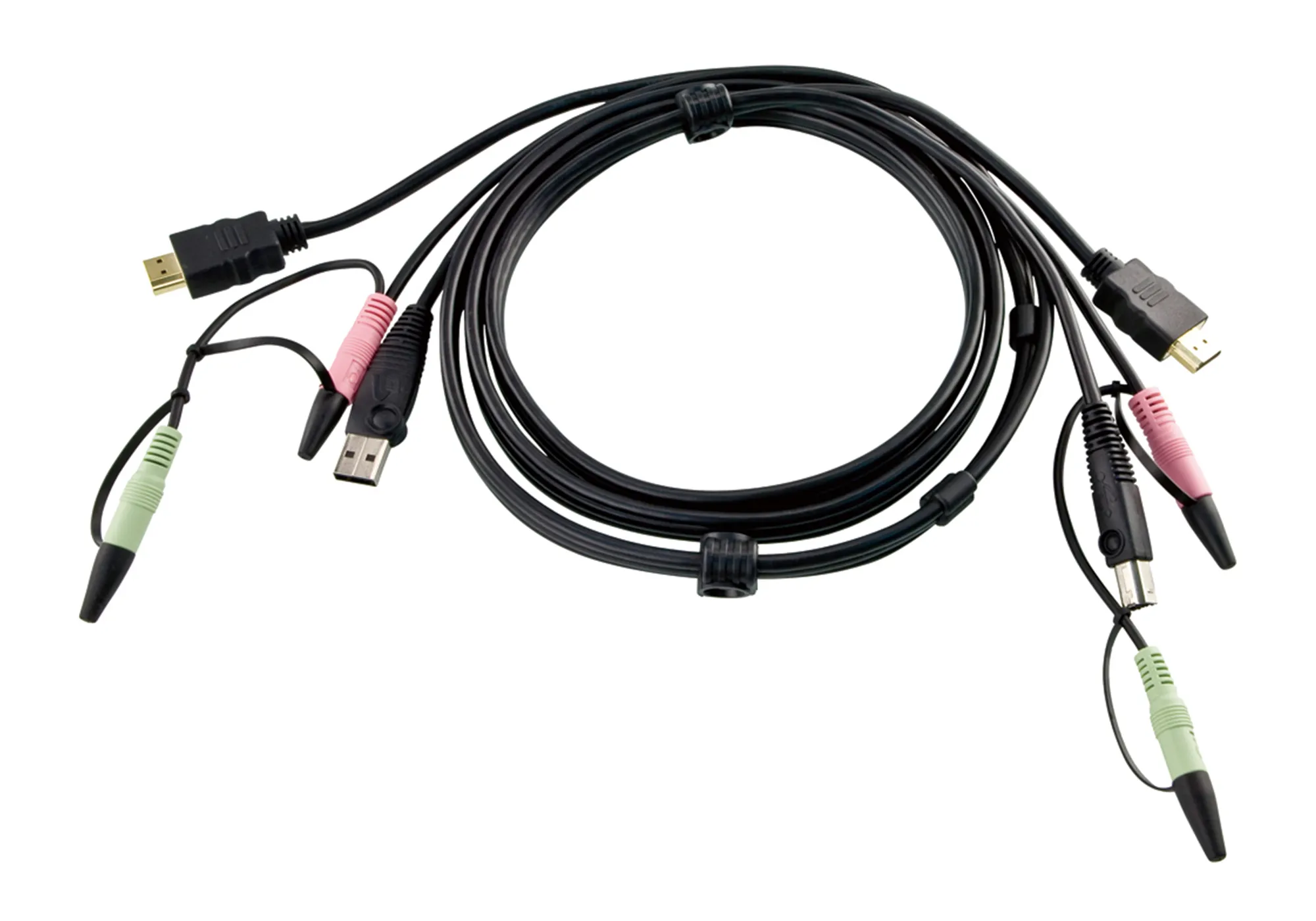 6844488_9176425710 ATEN 1.8M USB HDMI KVM Cable with Audio - Image 1