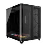 AIR 5400 RS-R ARGB Triple Chamber Mid-Tower PC Case 2x 2.5" , 1x 3.5" Drive Bays Fan layout: Front: 3x120mm, Rear 1x 120mm, Bottom: 3x 120mm (Incl), Top 3x120mm (1x) USB 3.2 Gen 2x2 Type-C, (2x) USB 3.2 Gen 1 Type-C, (1x) Audio in/out Mini-ITX, Micro-ATX, ATX, E-ATX Colour: Black - Image 2