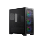 Cooler Master Masterbox lite 302 ITX; Micro ATX;Steel; Plastic; Tempered Glass; Black Pre-installed 3x 120mm ARGB Fans Black- Front 1x USB 3.2 Gen1 Type A, 1x USB 3.2 Gen1 Type C, 1x 3.5mm Combo, Colour: Black