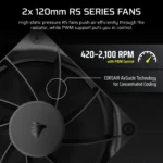 NAUTILUS 240 RS LCD Liquid CPU Cooler – 2.1'''' IPS LCD Screen – RS120 Fans – 240 mm Radiator – LGA 1851/1700; AMD® AM5/AM4 - - Image 8