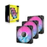 Corsair RX120 120mm iCUE LINK ARGB Case Fan Triple Pack Black - Image 3