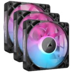 Corsair RX120 120mm iCUE LINK ARGB Case Fan Triple Pack Black - Image 9