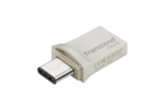 TRANSCEND 128GB JETFLASH 890 USB-C & USB 3.1 OTG FLASH DRIVE - SILVER - Image 2