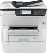 Epson WorkForce Pro WF-C878RDWF Colour A3 MFP; 35ppm Mono 35ppm Colour (ISO 25ppm Mono, 24ppm Colour) A3 Print Scan copy Fax USB/USBHost Auto Duplex Wi-Fi/Wi-FiDirect Ethernet. First Page Out: Mono 6 seconds Colour 6.5 seconds, Max Printing Volume 75k p/M, Recommended Printing Volume 10k p/M, Compatible Paper Weight 64 g/m² - 300 g/m², Max Paper Input 1835 DOES NOT USE XXL INKS. Warranty 1 year on-site Consumables: C13T05A100 XL Black, C13T05A200 XL Cyan, C13T05A300 XL Magenta, C13T05A400 XL Yellow, C13T671400 Maintenance Box - NO INKS INCLUDED - Image 12